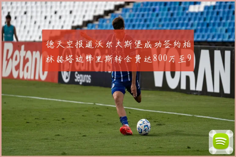 德天空报道沃尔夫斯堡成功签约柏林赫塔边锋里斯转会费达800万至900万欧元